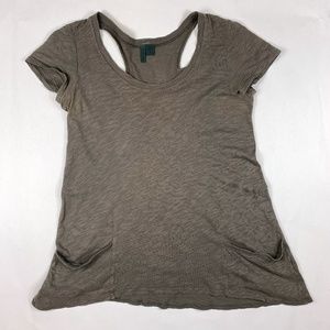 Left of Center - Anthropologie - cutout Tee XS